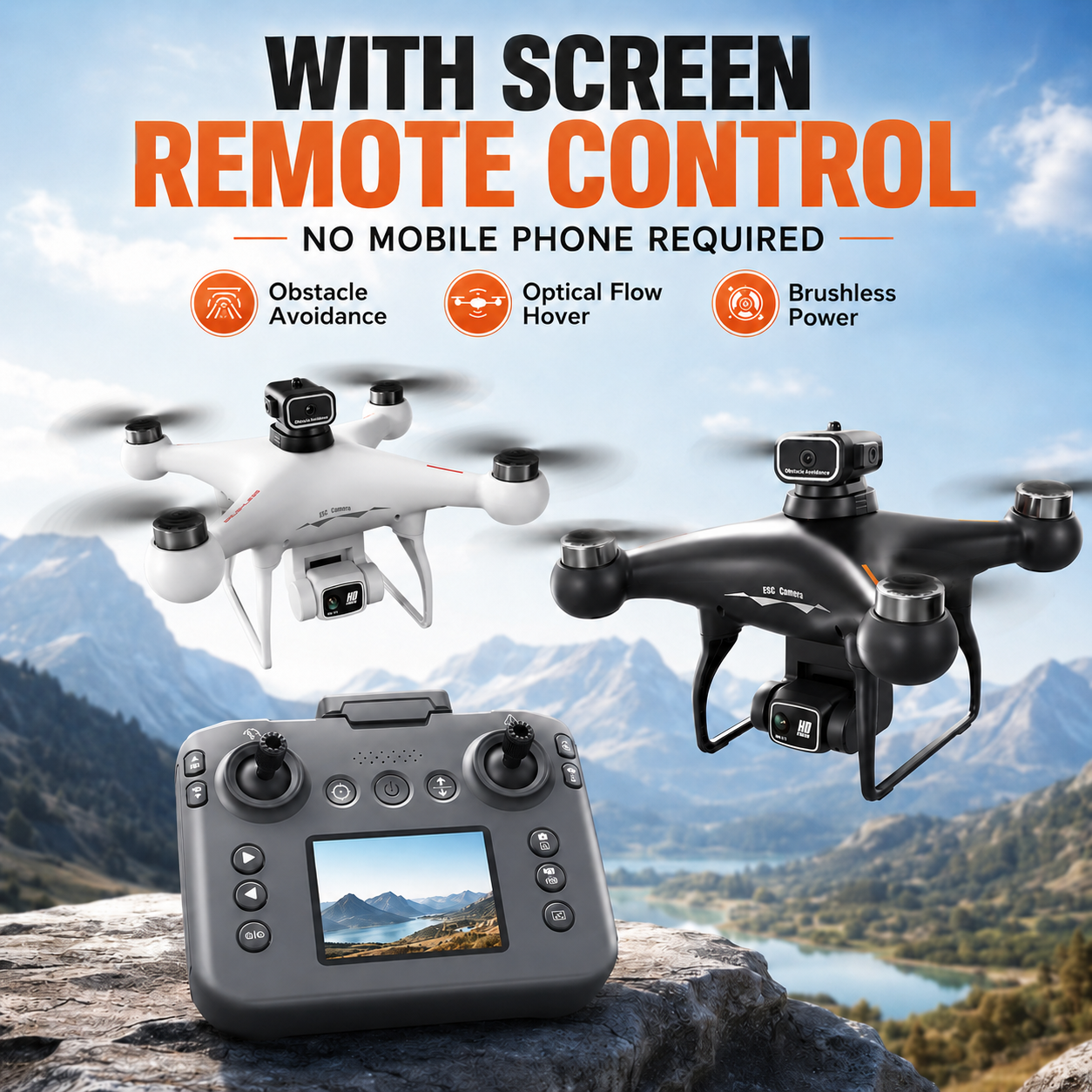 Drone Cinematic - ZNLYRION S116 RC Drone Brushless Motor