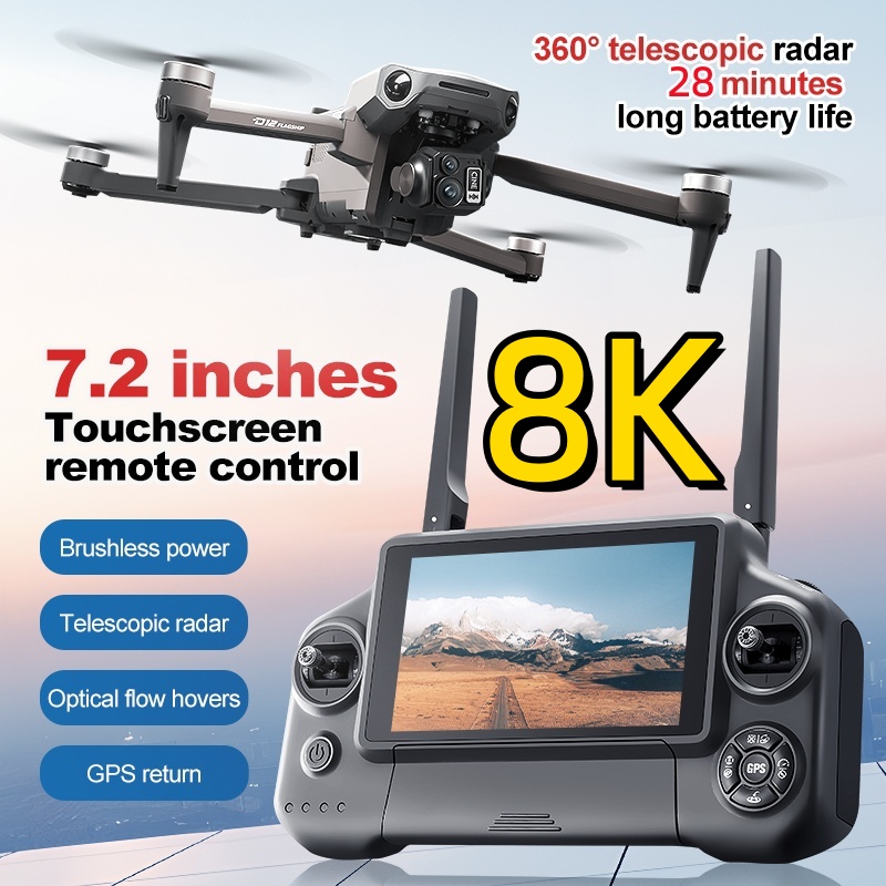 8K 3 Axis Gimbal Brushless 7.2 - مراجعة Drone Mapping وسعره