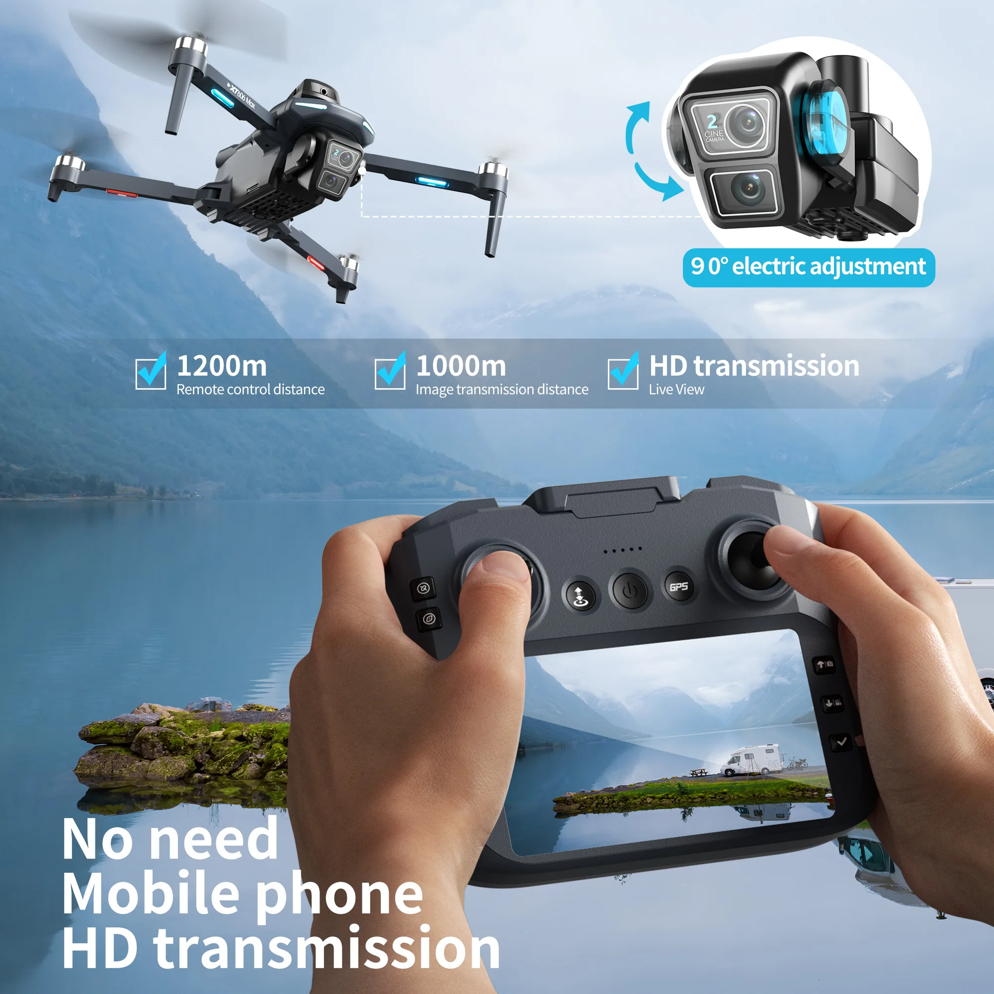 Lenovo XT606 Drone Professiona - مراجعة Drone Mapping وسعره