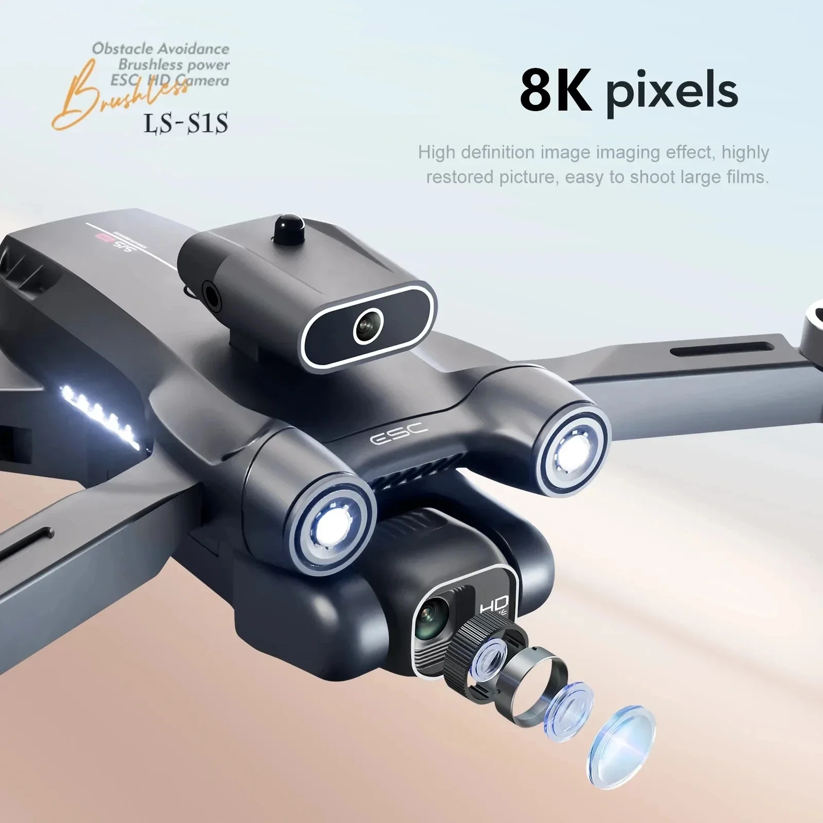 New S1S 5G GPS Drone Camera 8K - مراجعة Drone Cinematic وسعره