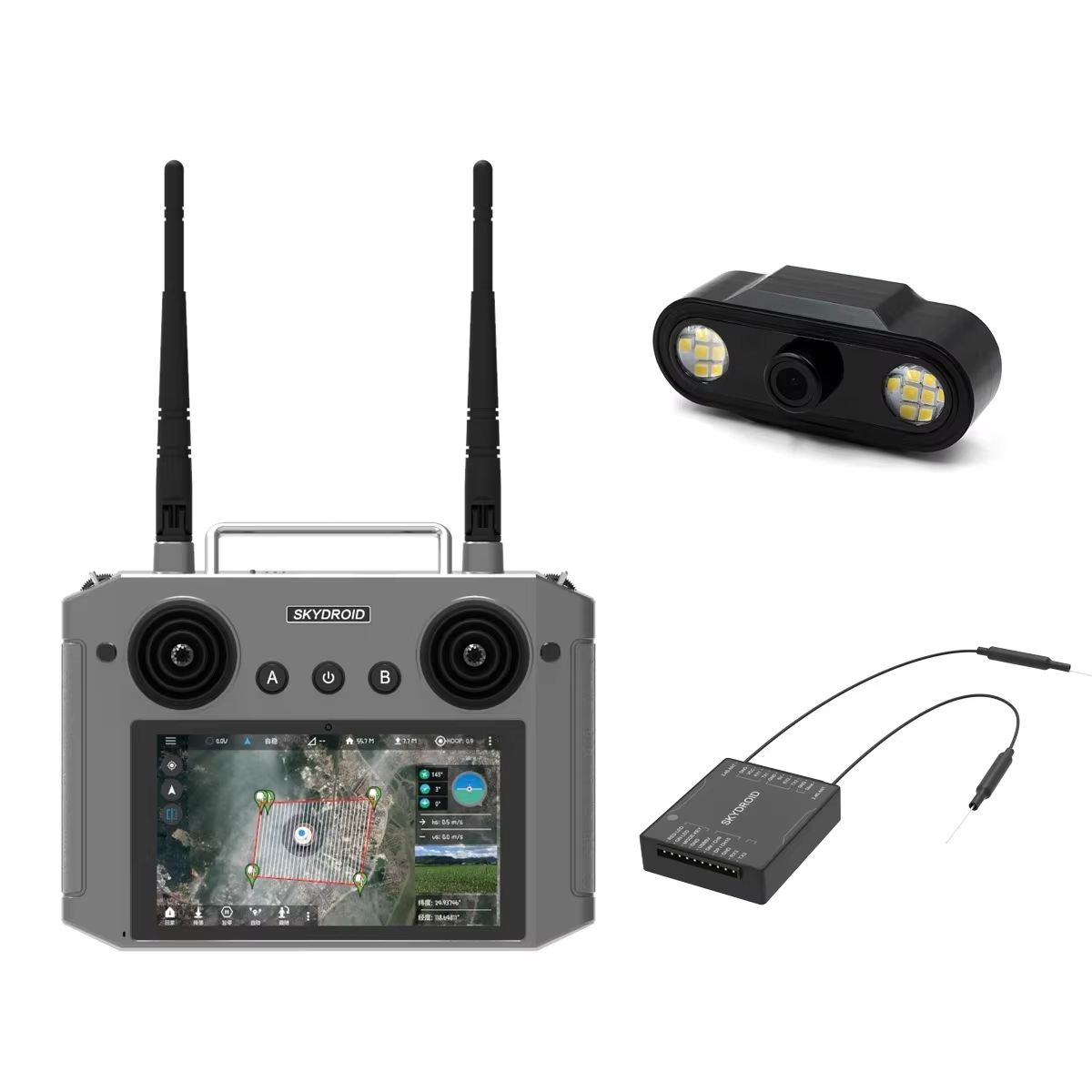 For Skydroid H12 2.4GHz 1080P  - مراجعة Drone Agriculture Monitoring وسعره