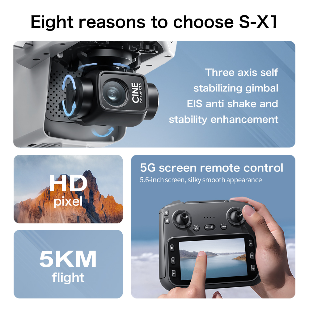 Lenovo S-X1 Drone 8K HD Profes - مراجعة Drone Multispectral وسعره