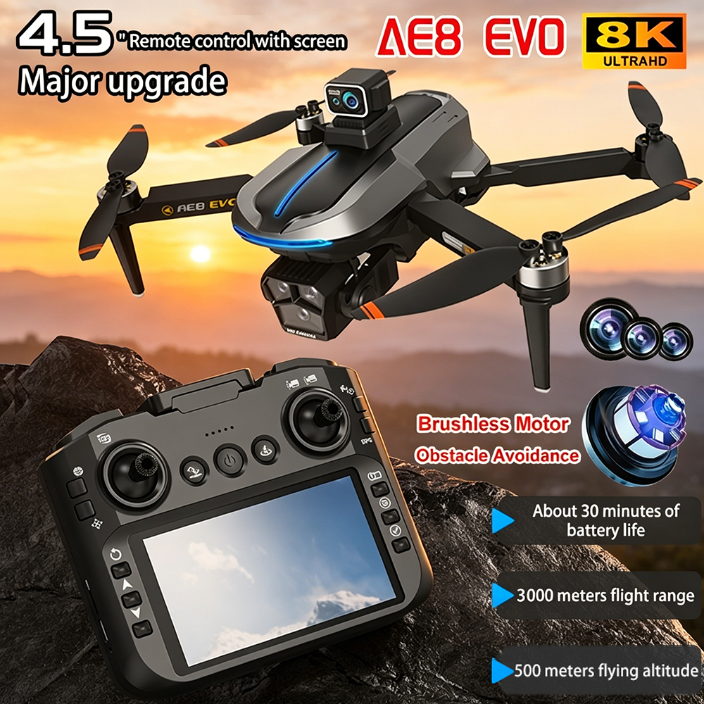 AE8 EVO Drone 4K Professional  - مراجعة Drone Mapping وسعره