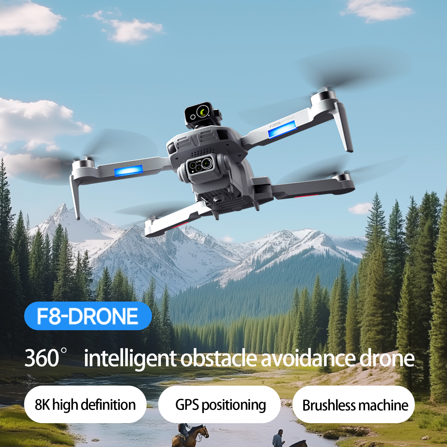 F8 MAX GPS Drone Professional  - مراجعة Drone Surveying وسعره