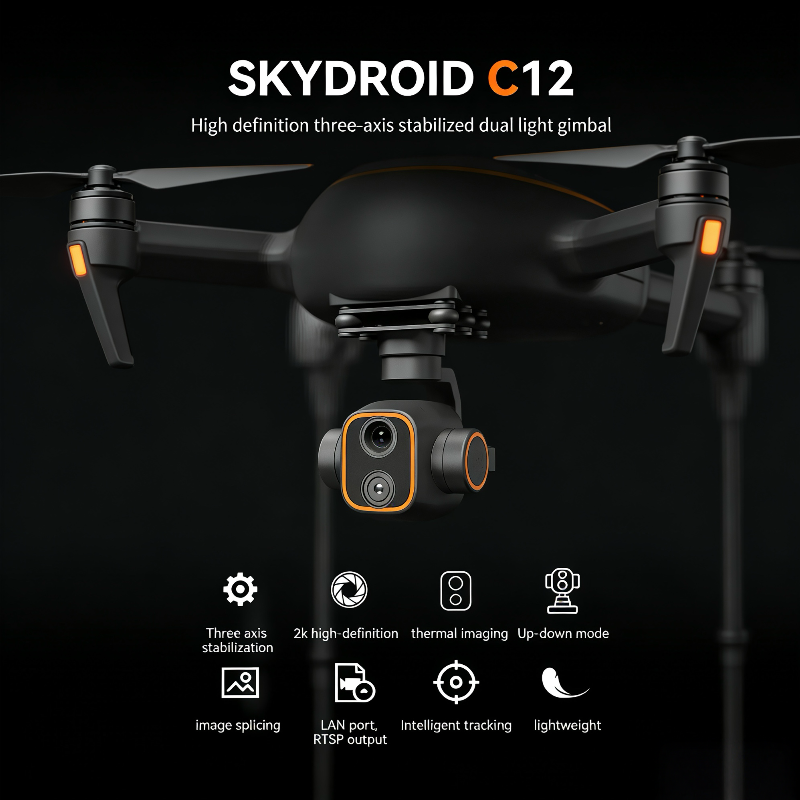 Skydroid C12 3-Axis Gimbal The - مراجعة Drone Thermal Imaging وسعره