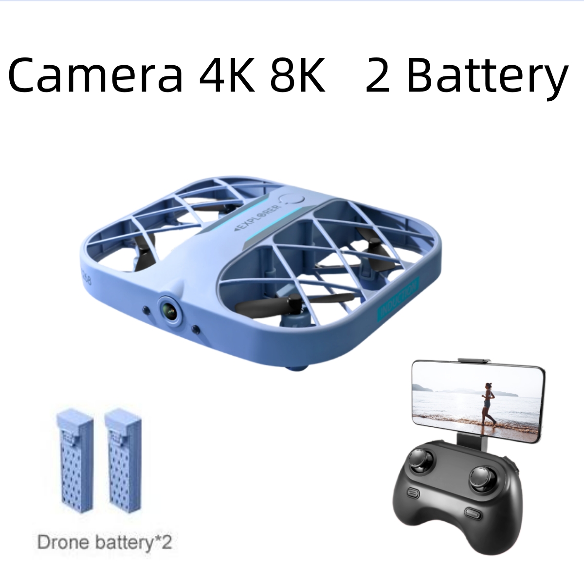 JJRC H107 FPV RC Drone with 2  - مراجعة Drone Cinematic وسعره